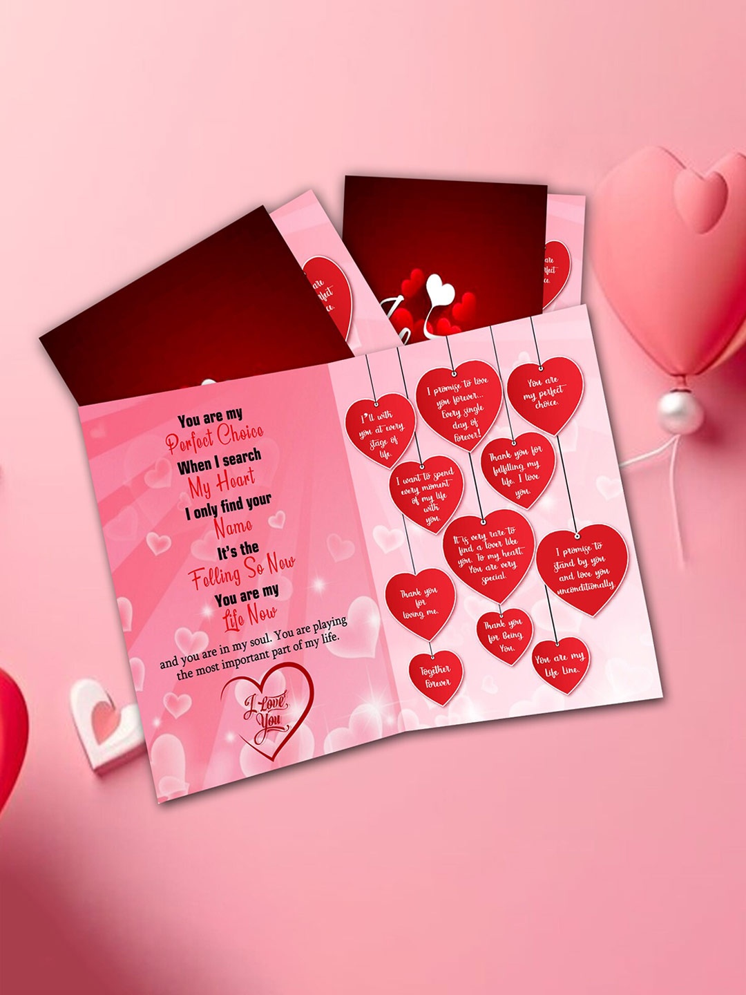 

ME & YOU Red Valentine Greeting Card