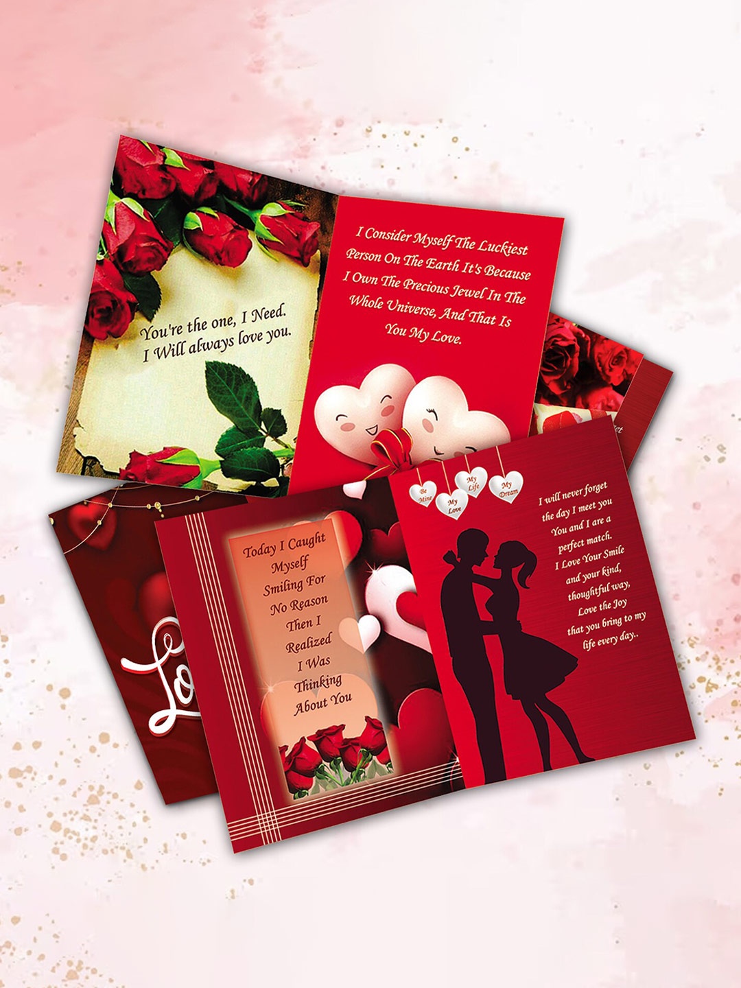 

ME & YOU Red Beautiful Love Greeting Card