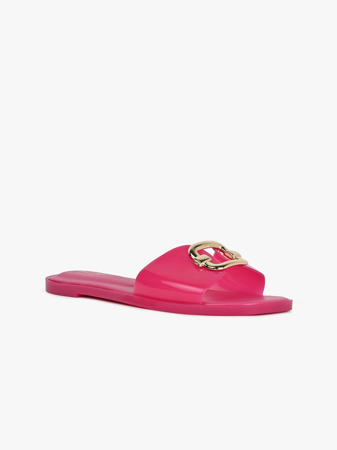 

ALDO JELLYICIOUS Embellished Open Toe Flats, Pink