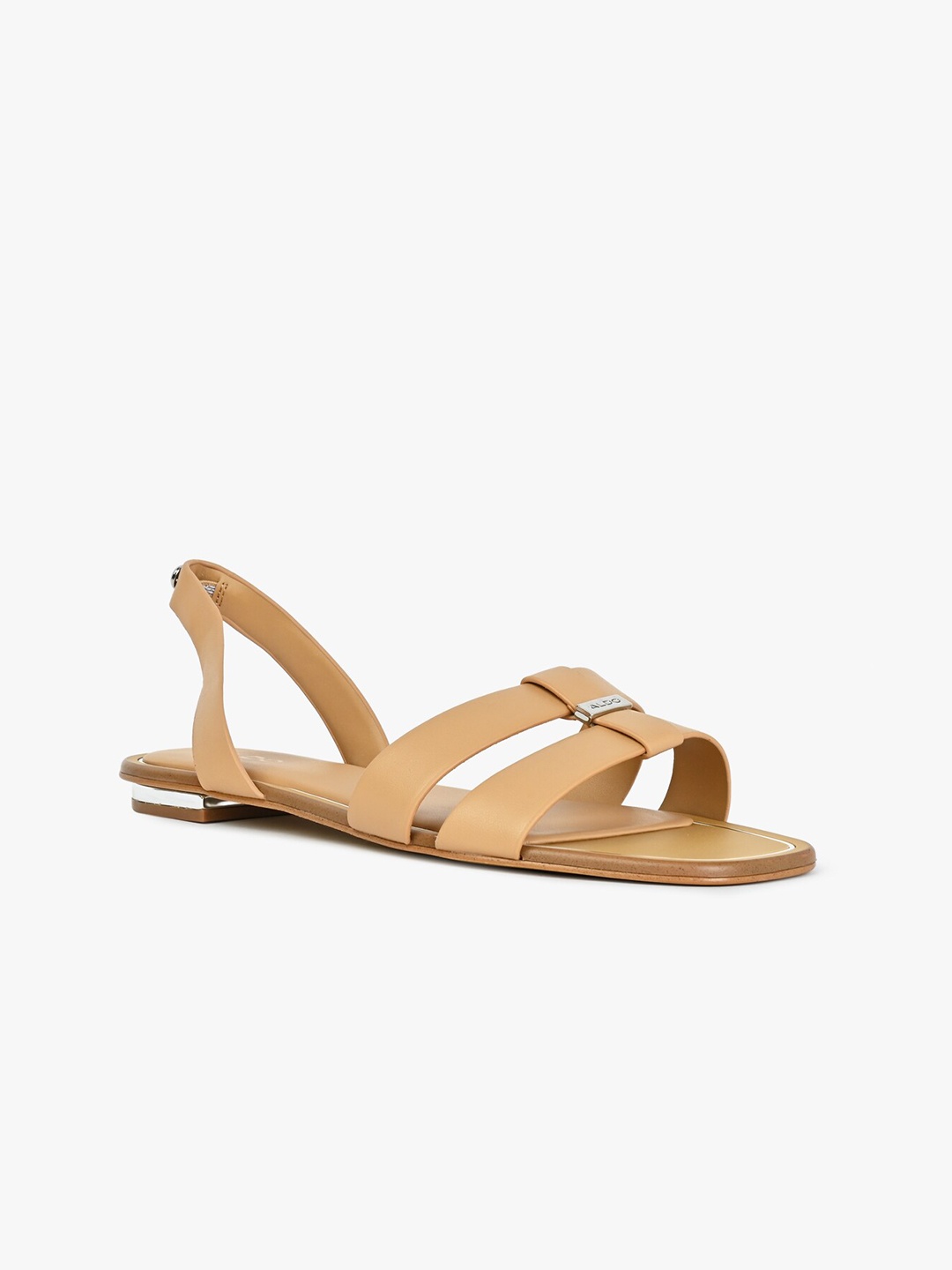 

ALDO BALERA Strappy Open Toe Flats, Beige