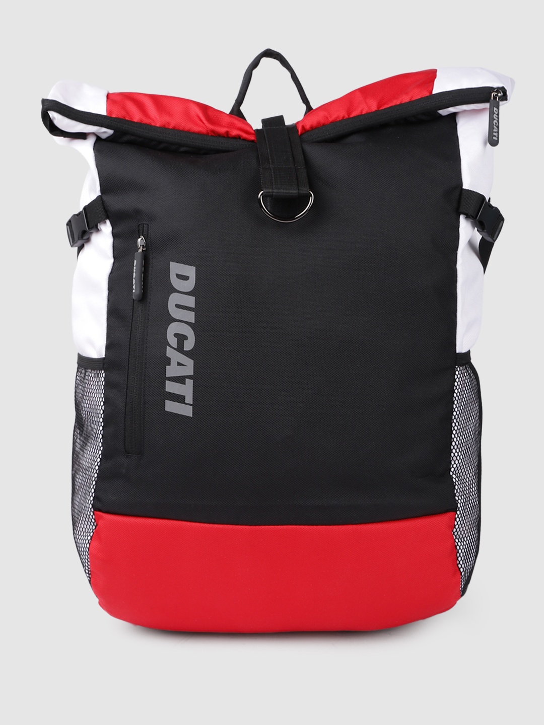 

Ducati Unisex Brand Logo Printed Backpack, Black