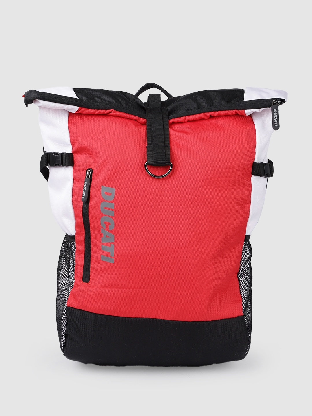 

Ducati Unisex Brand Logo Printed Backpack, Red
