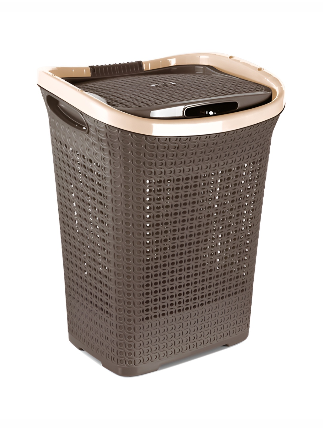 

Milton Pluto Brown Laundry Basket With Lid 50 L