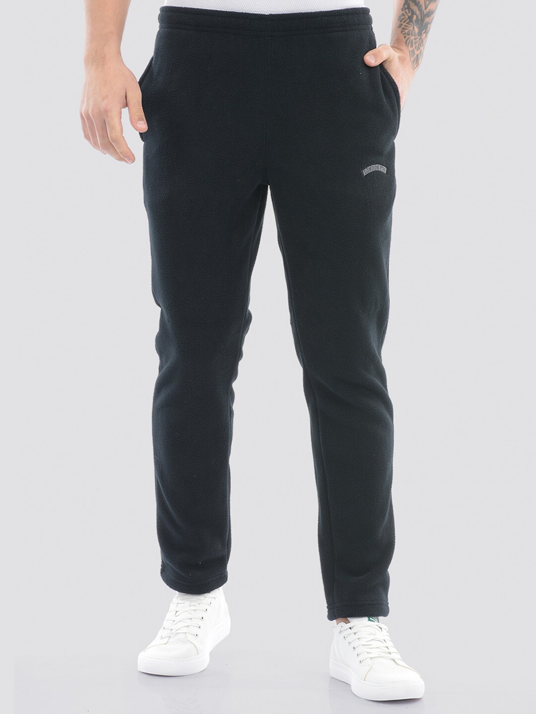 

LONDON FOG Men Mid-Rise Track Pant, Black