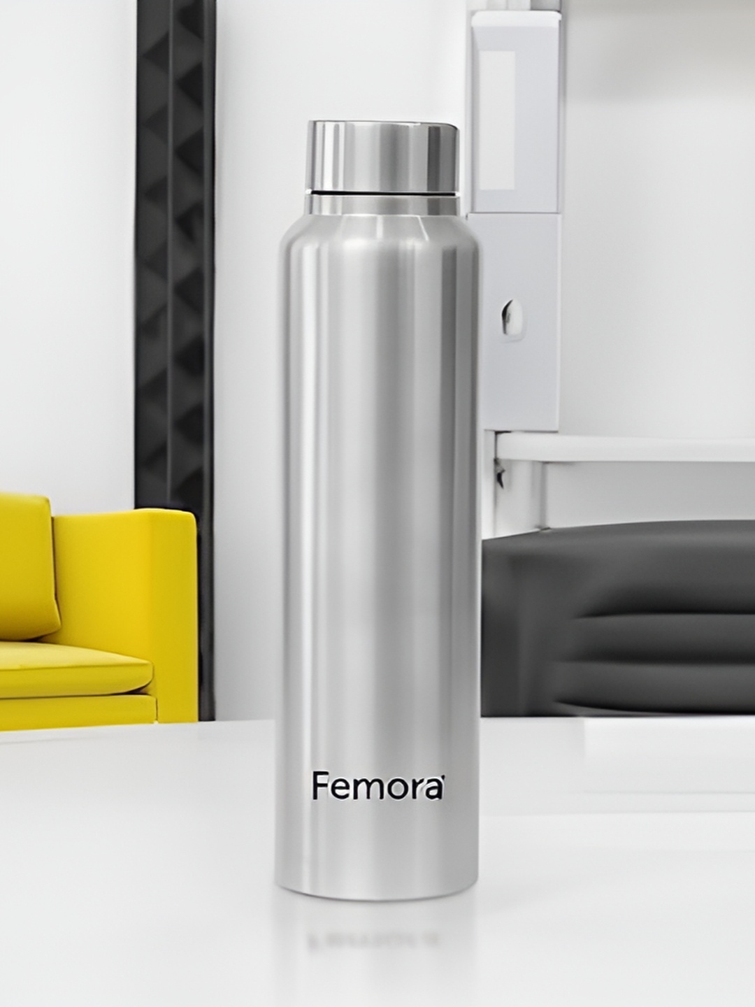 

Femora Stainless Steel Single Wall Vacuum Water Bottle with Cap1000ml