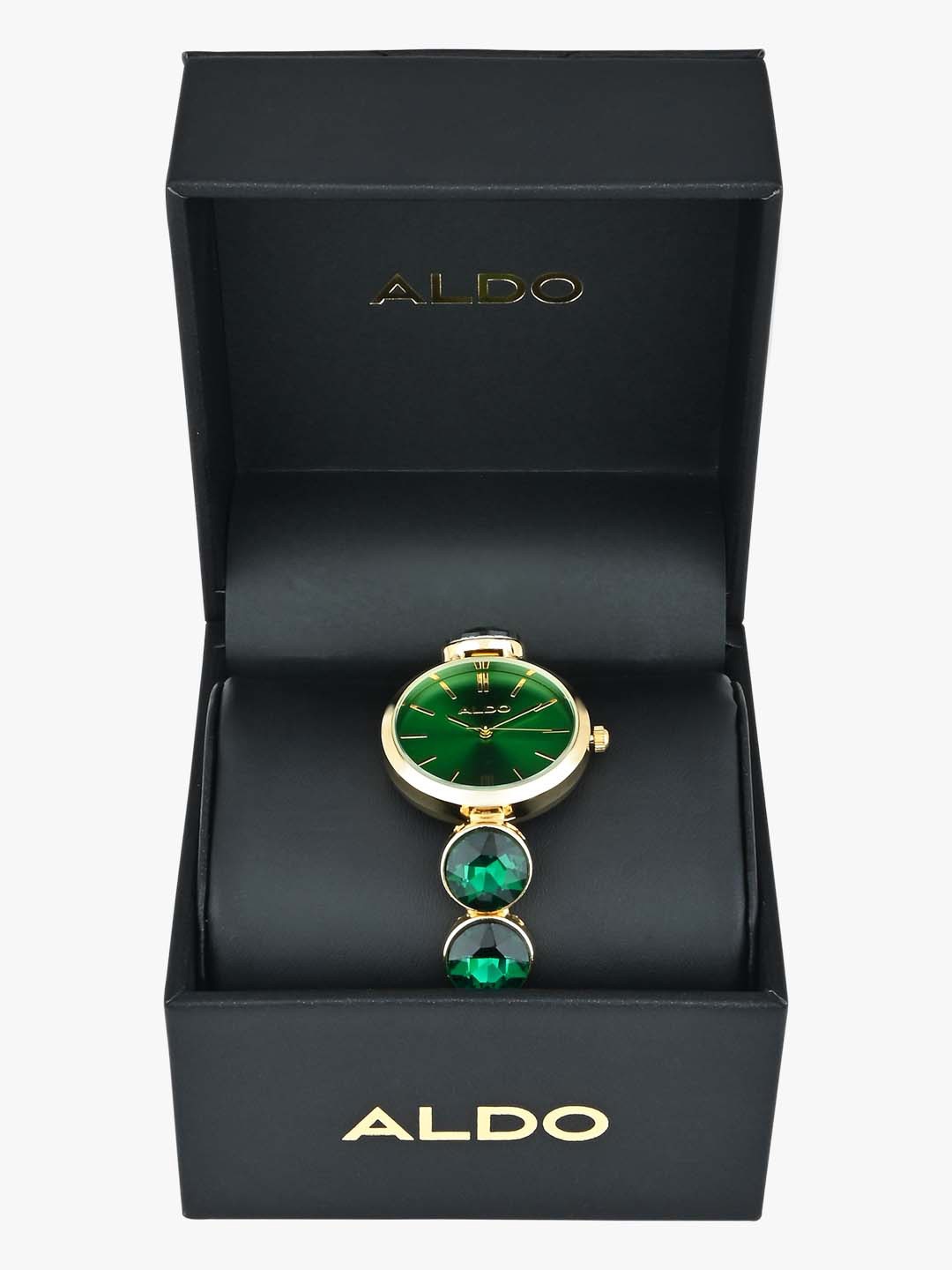 

ALDO Women Bracelet Style Straps Analogue Watch LORRA301, Green