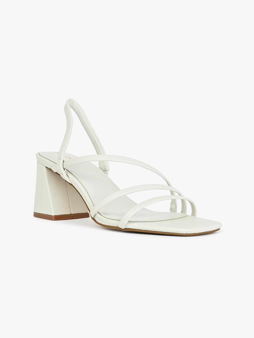

ALDO ATLANTICUS Strappy Open Toe Block Heels, White