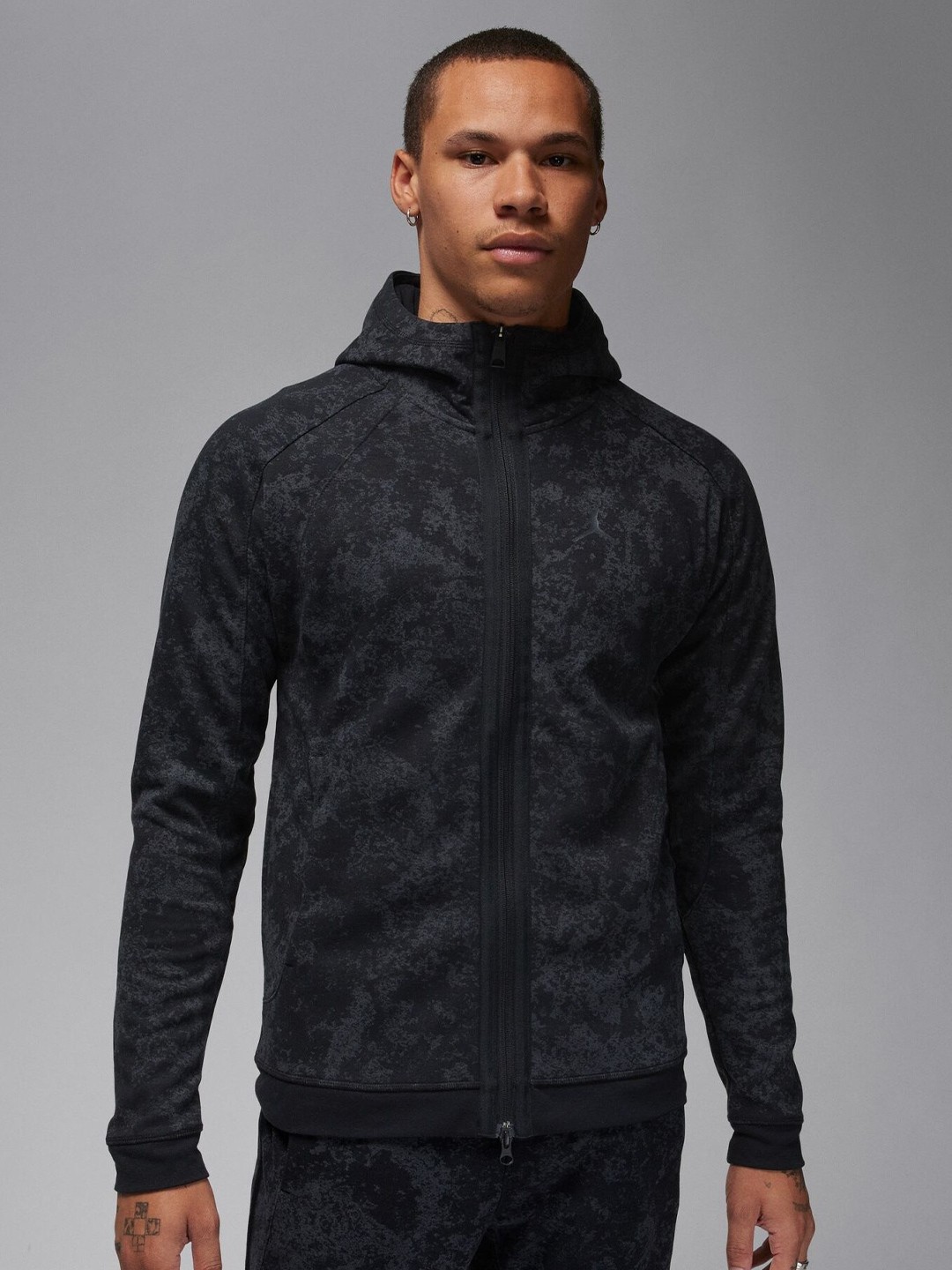 

Nike Jordan Dri-FIT Sport Air Fleece Full-Zip Hooded Jacket, Black