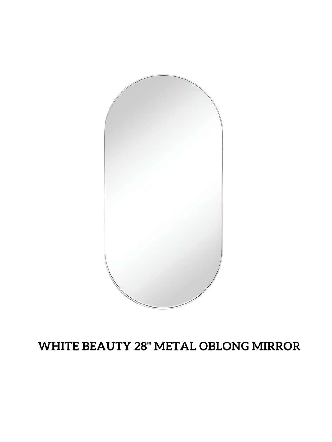 

CasaGold White Oblong Wall Mirror