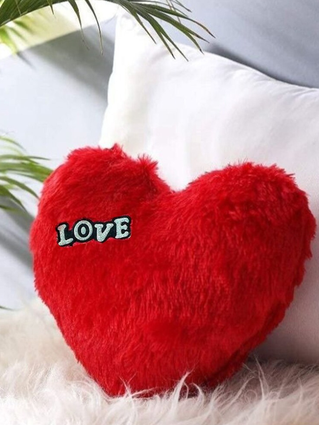ME & YOU Heart Shape Red 3 Pieces Gift with Pillow & Greeting Card