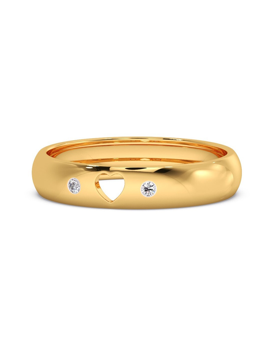 

CANDERE A KALYAN JEWELLERS COMPANY 18KT Gold Diamond Studded Finger Ring-2.25gm