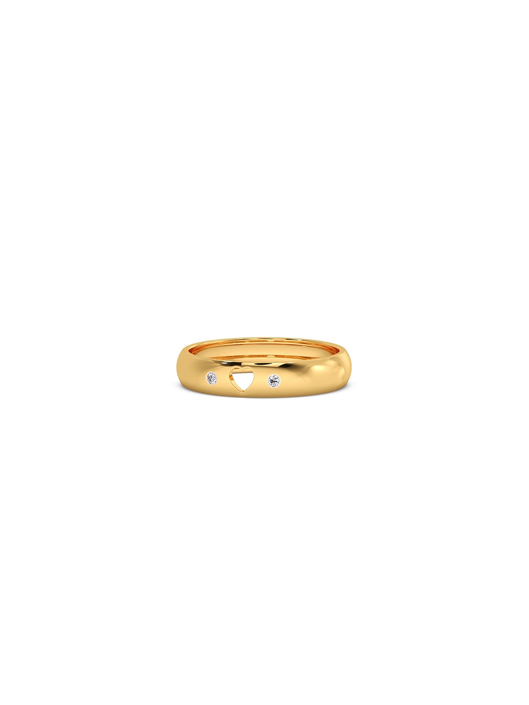 

CANDERE A KALYAN JEWELLERS COMPANY 18KT Gold Diamond Studded Finger Ring-2.04gm