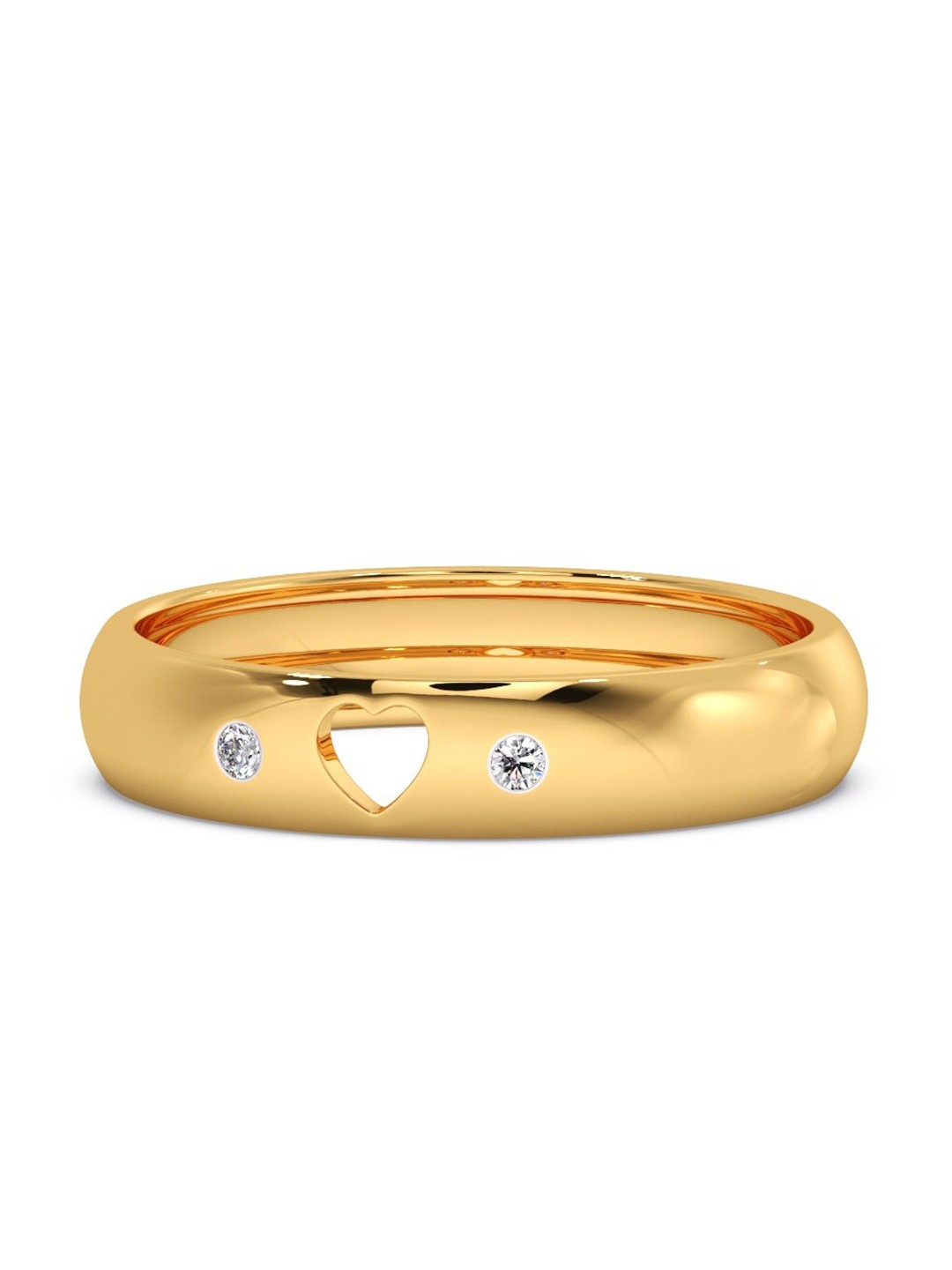 

CANDERE A KALYAN JEWELLERS COMPANY 14KT Gold Diamond-Studded Finger Ring-2.1gm