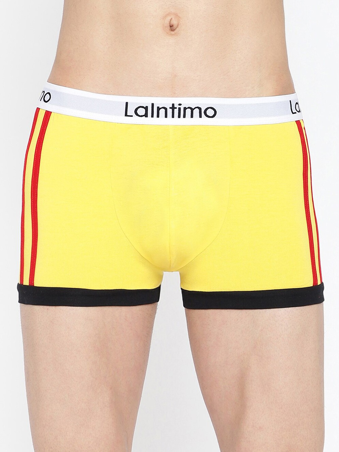 

La Intimo Side Striped Outer Elasticated Trunk LITR01YW0, Yellow