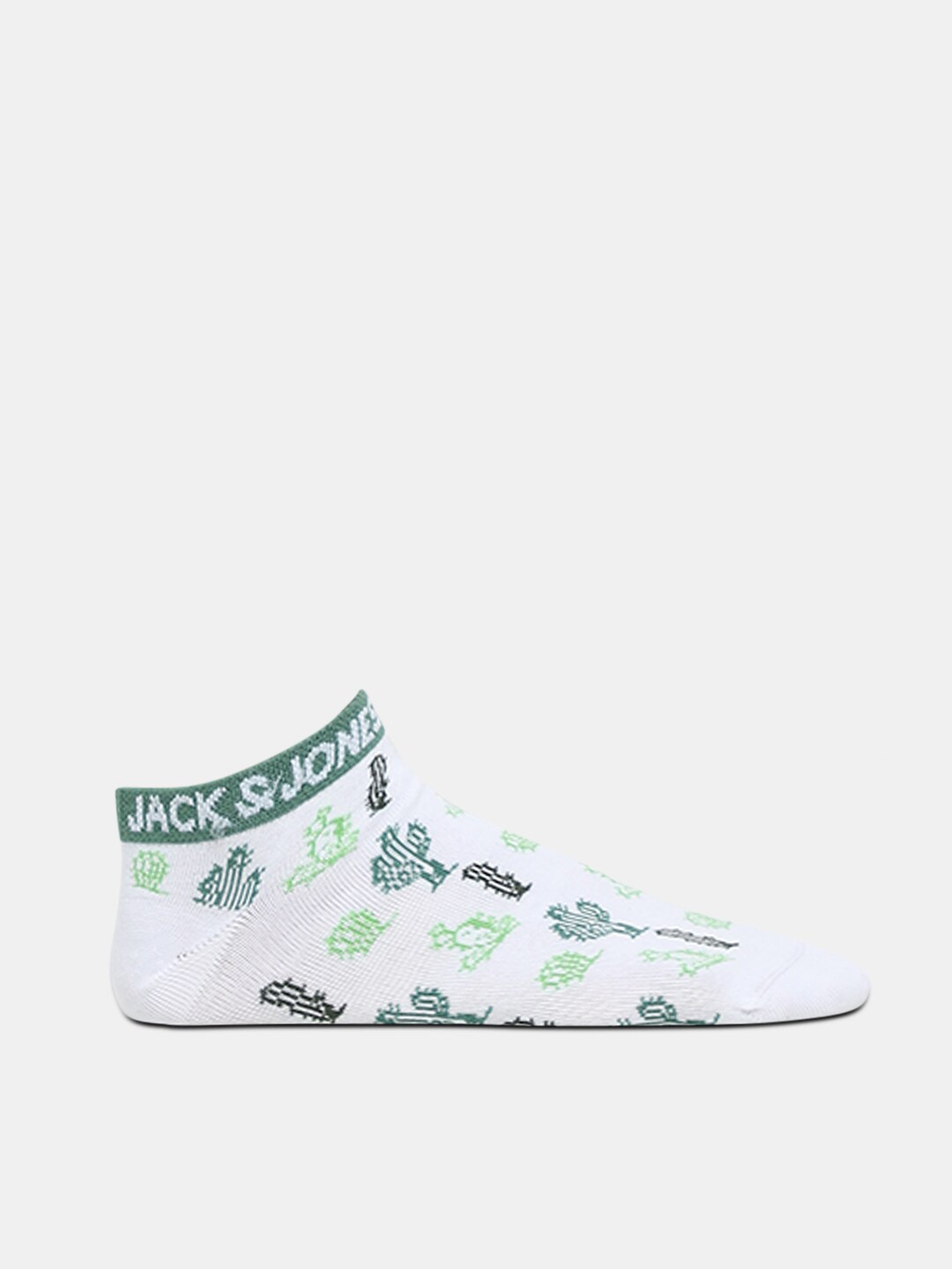 

Jack & Jones Men Patterned Ankle Length Socks, White