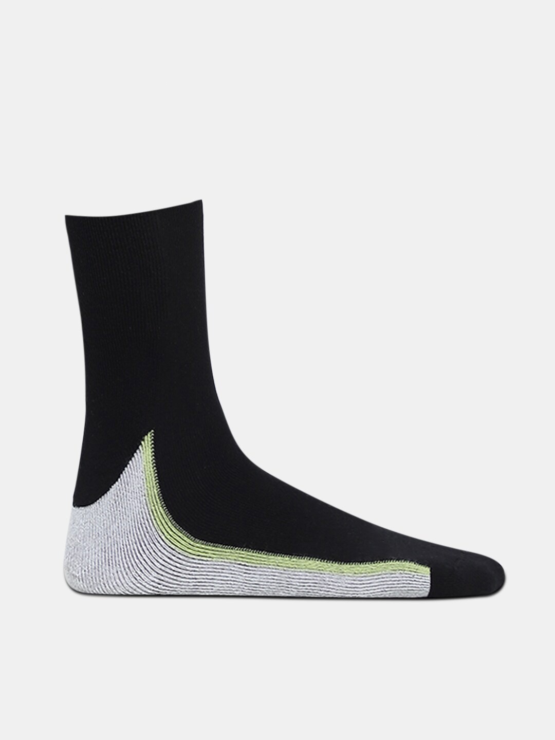 

Jack & Jones Men Pack Of 3 Colourblocked Terry Calf Length Socks, Black