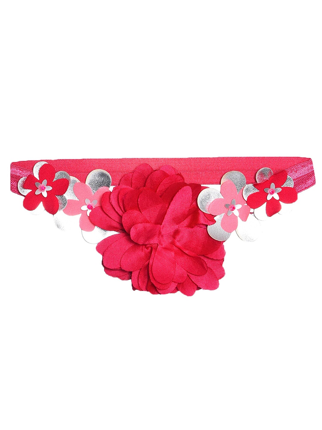 

A Little Fable Girls Embellished Floral Hairband, Pink