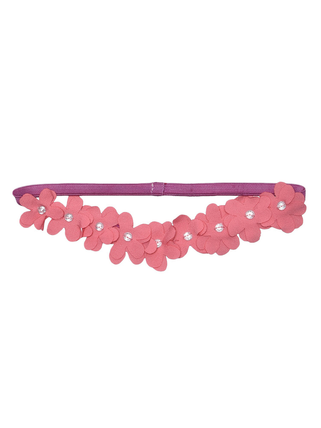 

A Little Fable Girls Embellished Floral Hairband, Pink