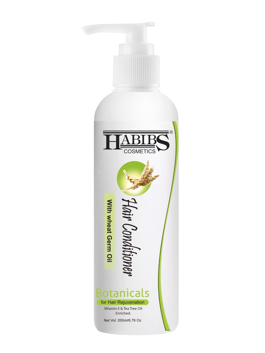 

HABIBS Botanicals Hair Conditioner With Wheat Germ Oil For Hair Rejuvenation - 200ml, White