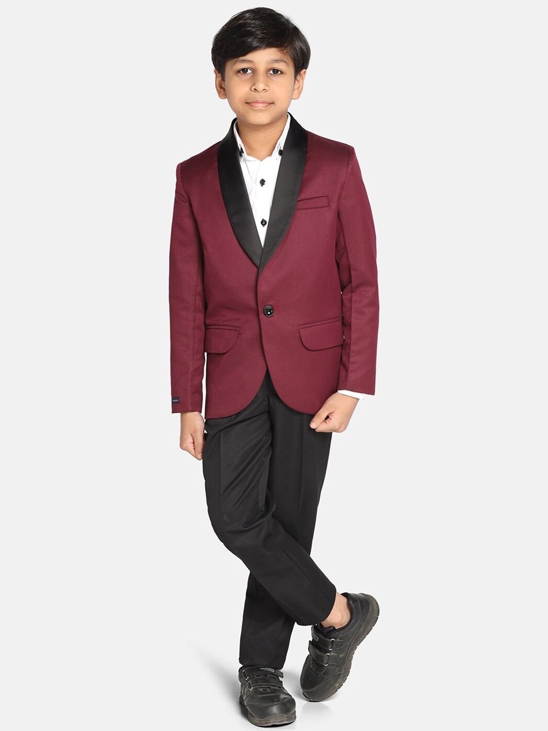 

TAHVO Boys Tuxedo Slim-Fit Two-Piece Party Suit, Maroon