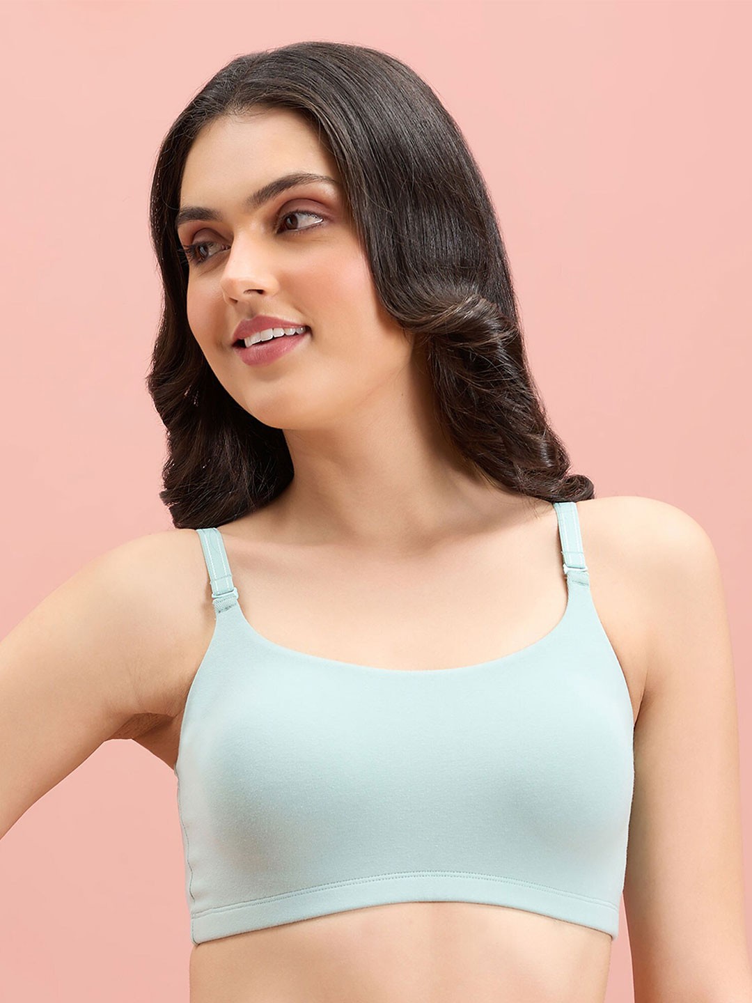 

Nykd Half Coverage Non Padded Everyday Bra With All Day Comfort, Green