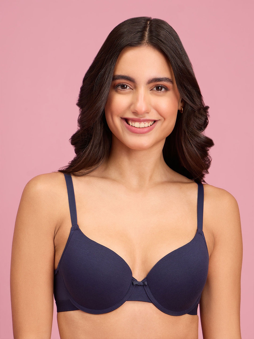 

Nykd Women Push Up Bra -Navy (NYB249), Navy blue