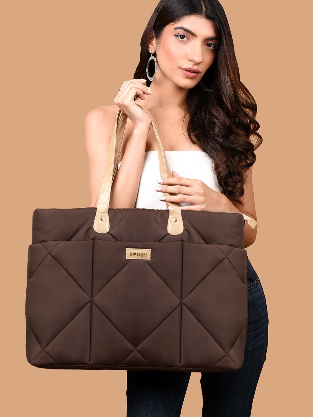 

XPNSV Oversized Shoulder Bag, Brown