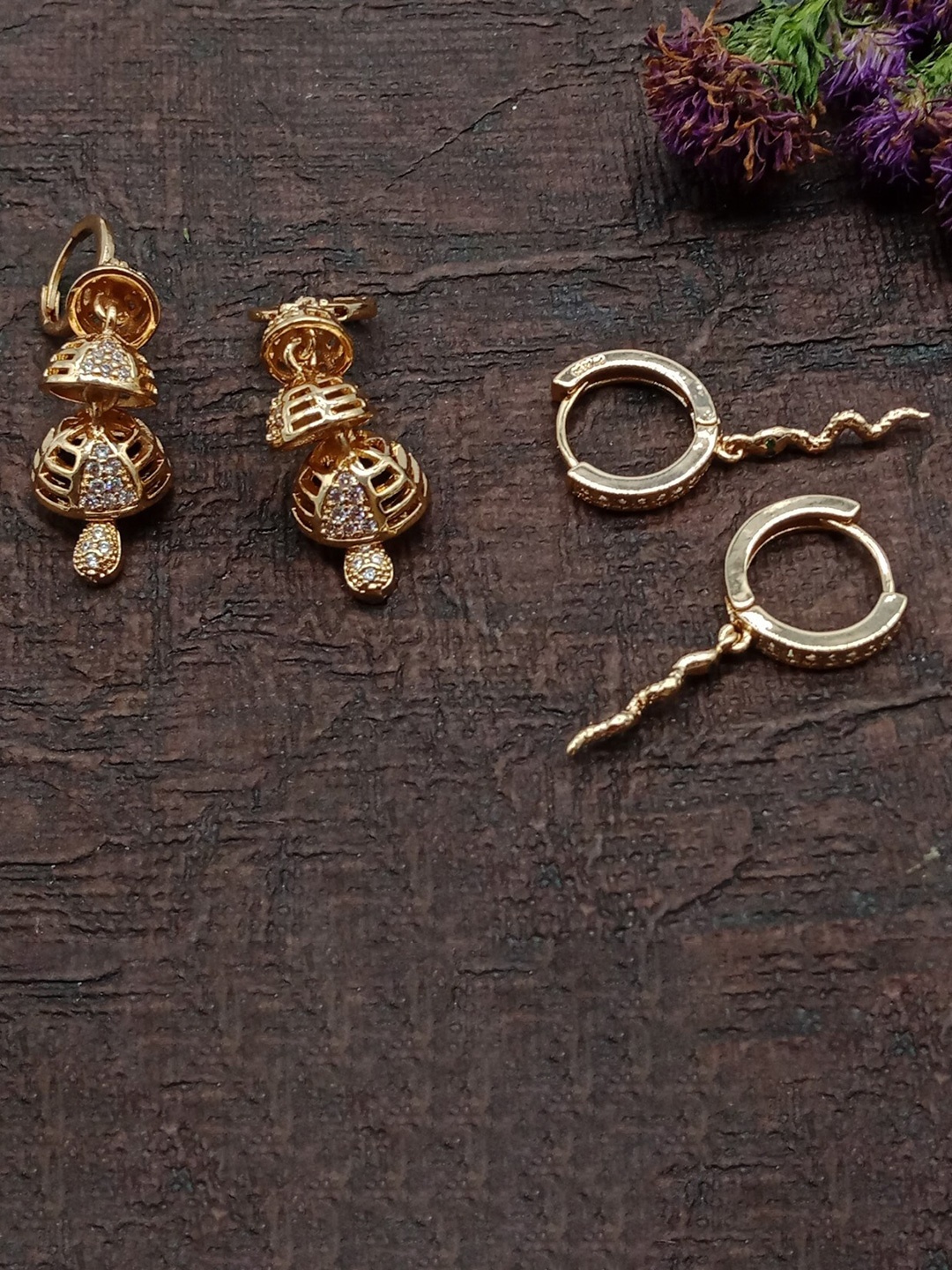 

AASHISH IMITATION White Contemporary Drop Earrings