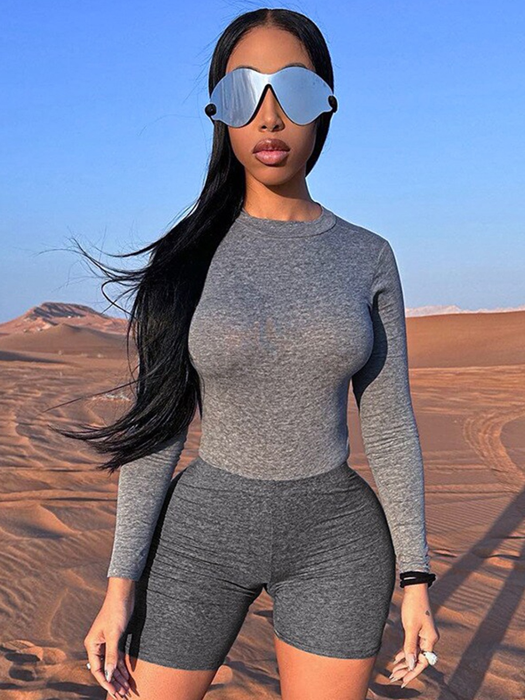 

StyleCast Charcoal Long Sleeve Top & Trousers