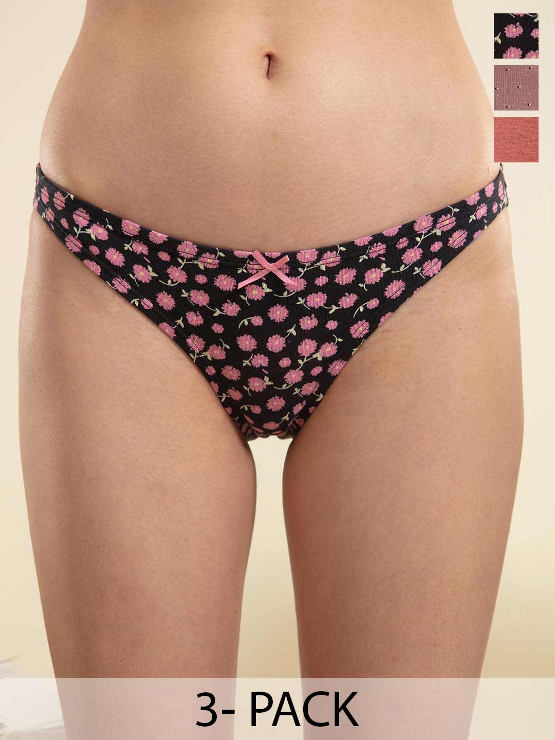 

Nykd Pack Of 3 Assorted Anti Microbial Bikini Briefs