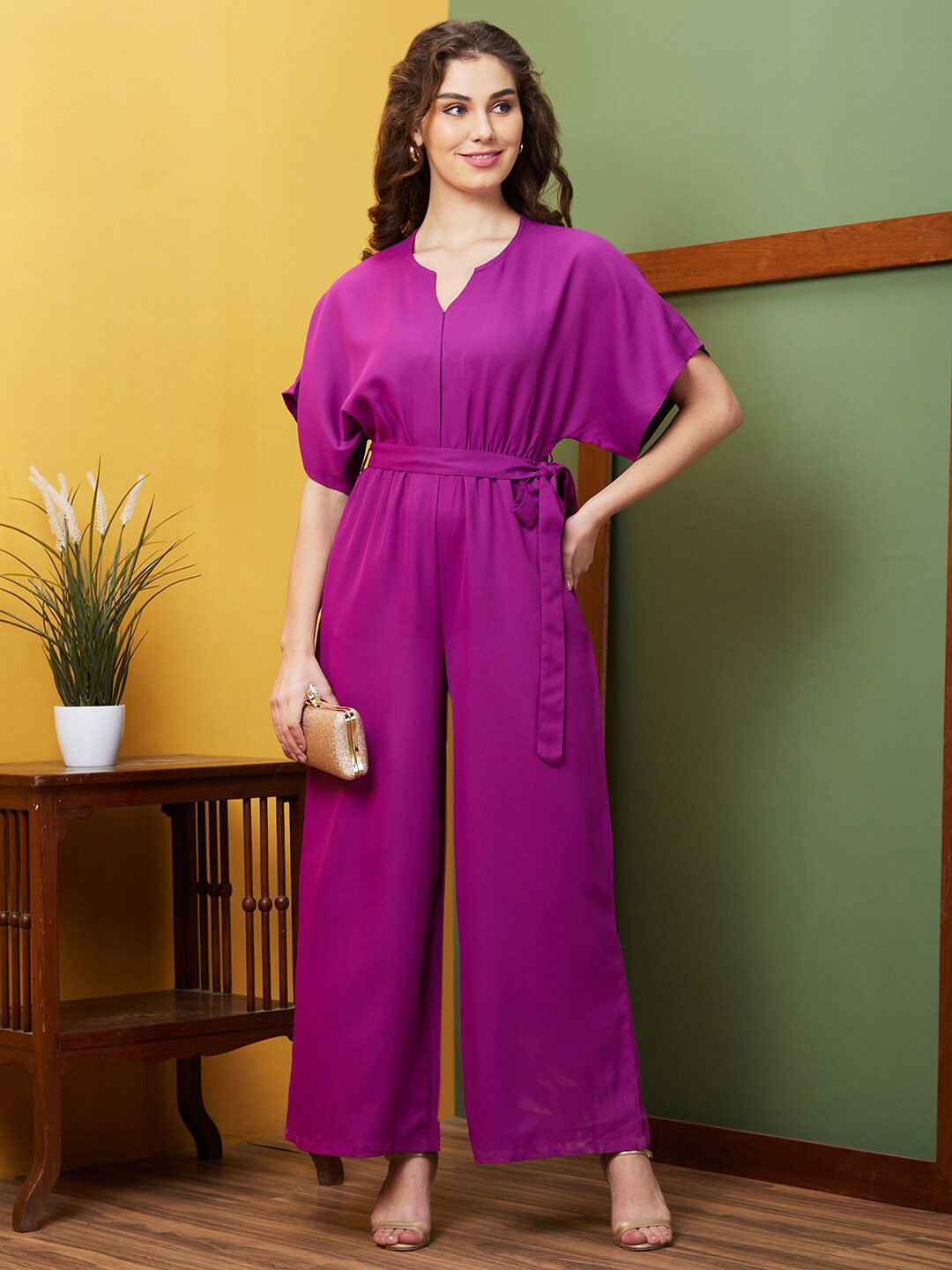 

Globus Kimono Style Longline Jumpsuit, Purple