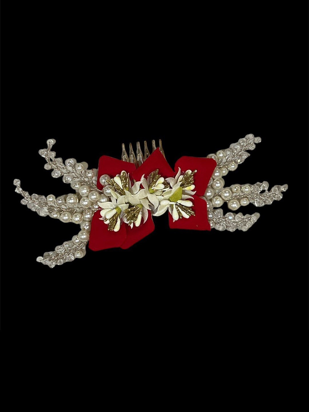 VAGHBHATT Decorative Hair Bun Clip, Gold