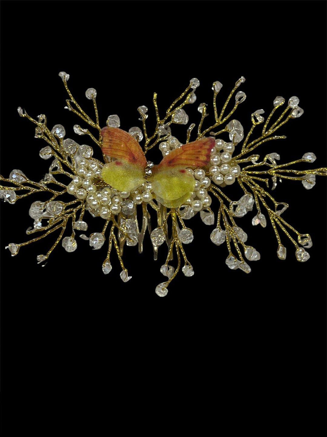 

VAGHBHATT Decorative Hair Bun Clip, Gold