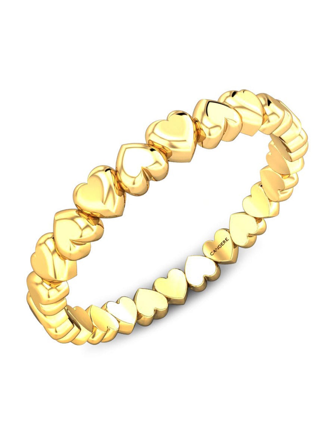 

CANDERE A KALYAN JEWELLERS COMPANY 14KT Gold Heart Ring-1.83gm
