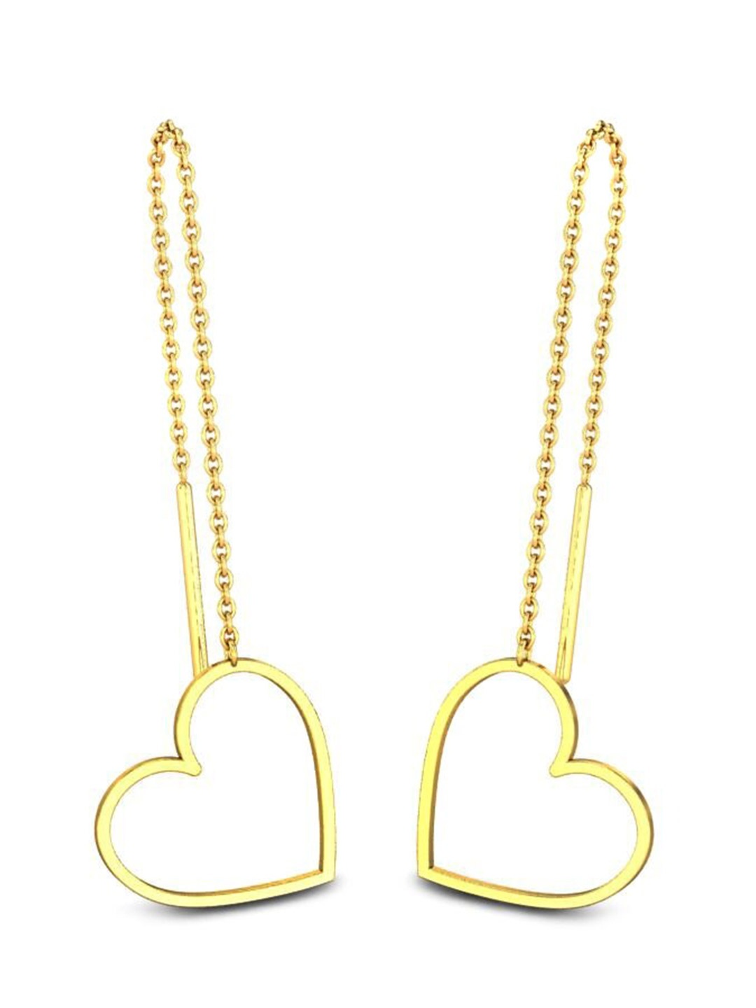 

CANDERE A KALYAN JEWELLERS COMPANY 14KT Gold Drop Earring-2.97gm