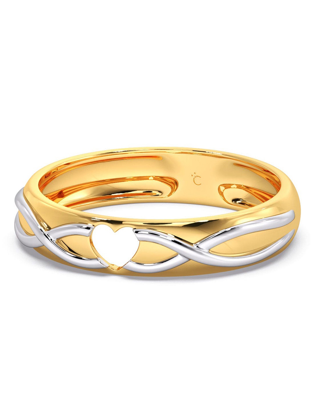 

CANDERE A KALYAN JEWELLERS COMPANY 18KT Gold Heart Ring-3.06gm