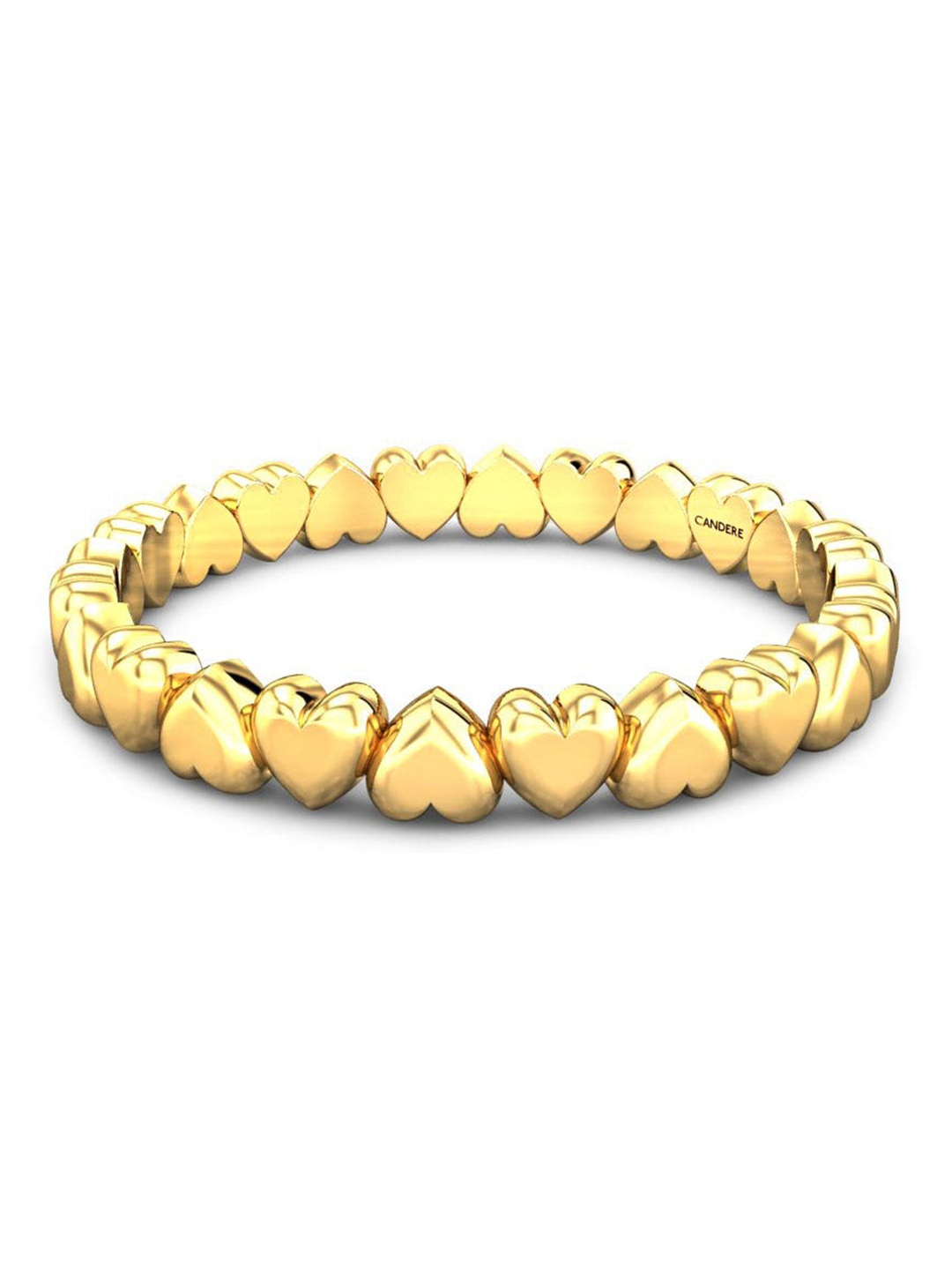 

CANDERE A KALYAN JEWELLERS COMPANY 14KT Gold Heart Ring-1.94gm