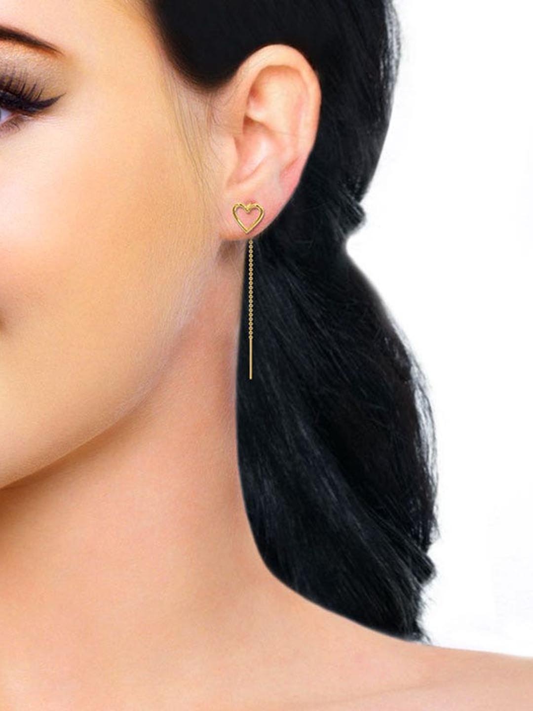 

CANDERE A KALYAN JEWELLERS COMPANY 18KT Gold Drop Earring-1.44gm