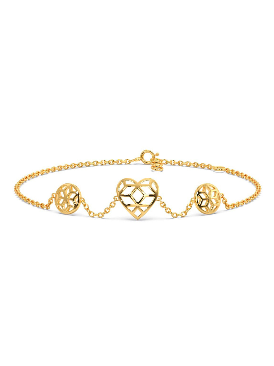 

CANDERE A KALYAN JEWELLERS COMPANY BIS Hallmark 18KT Gold Bracelet-1.56gm