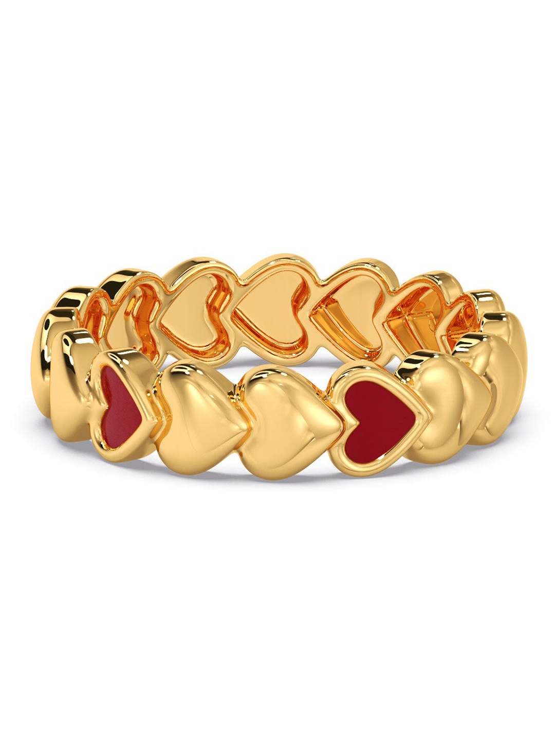 

CANDERE A KALYAN JEWELLERS COMPANY 14KT Gold Heart Ring-2.76gm