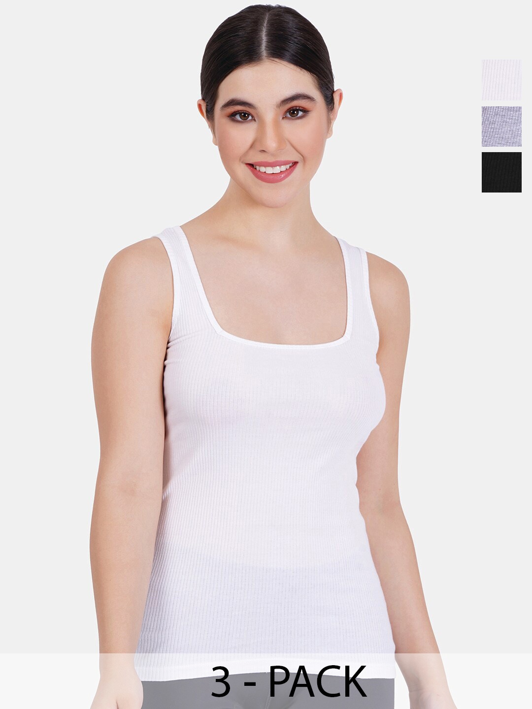 

Reveira Pack Of 3 Assorted Camisoles