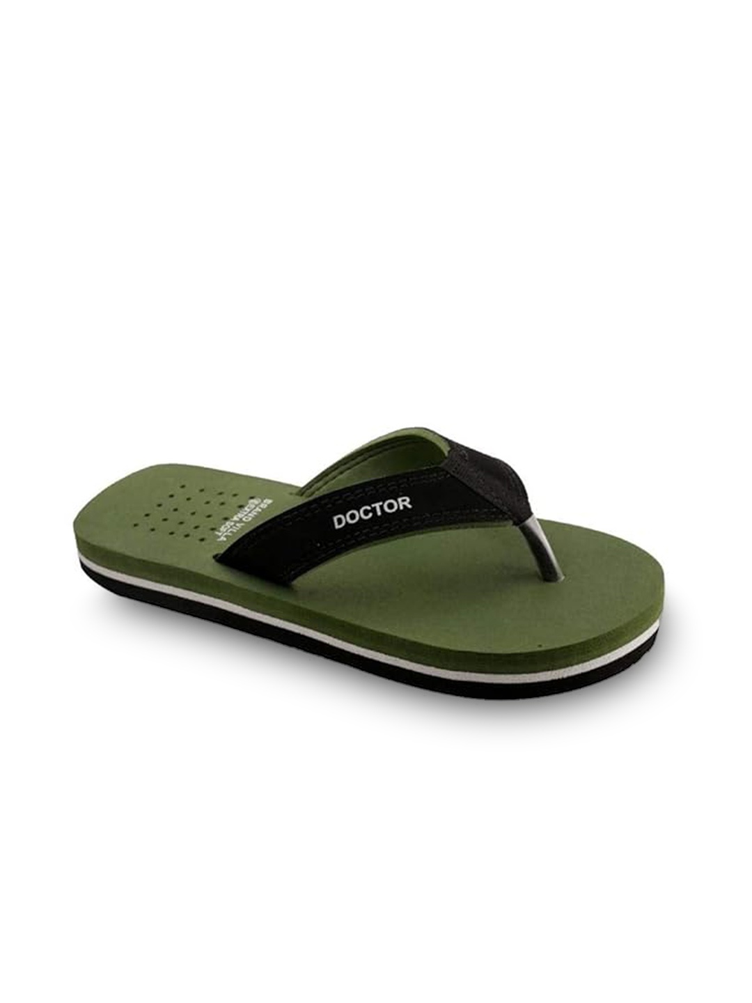 

BRAND VILLA Men Lightweight Thong Flip-Flops, Green