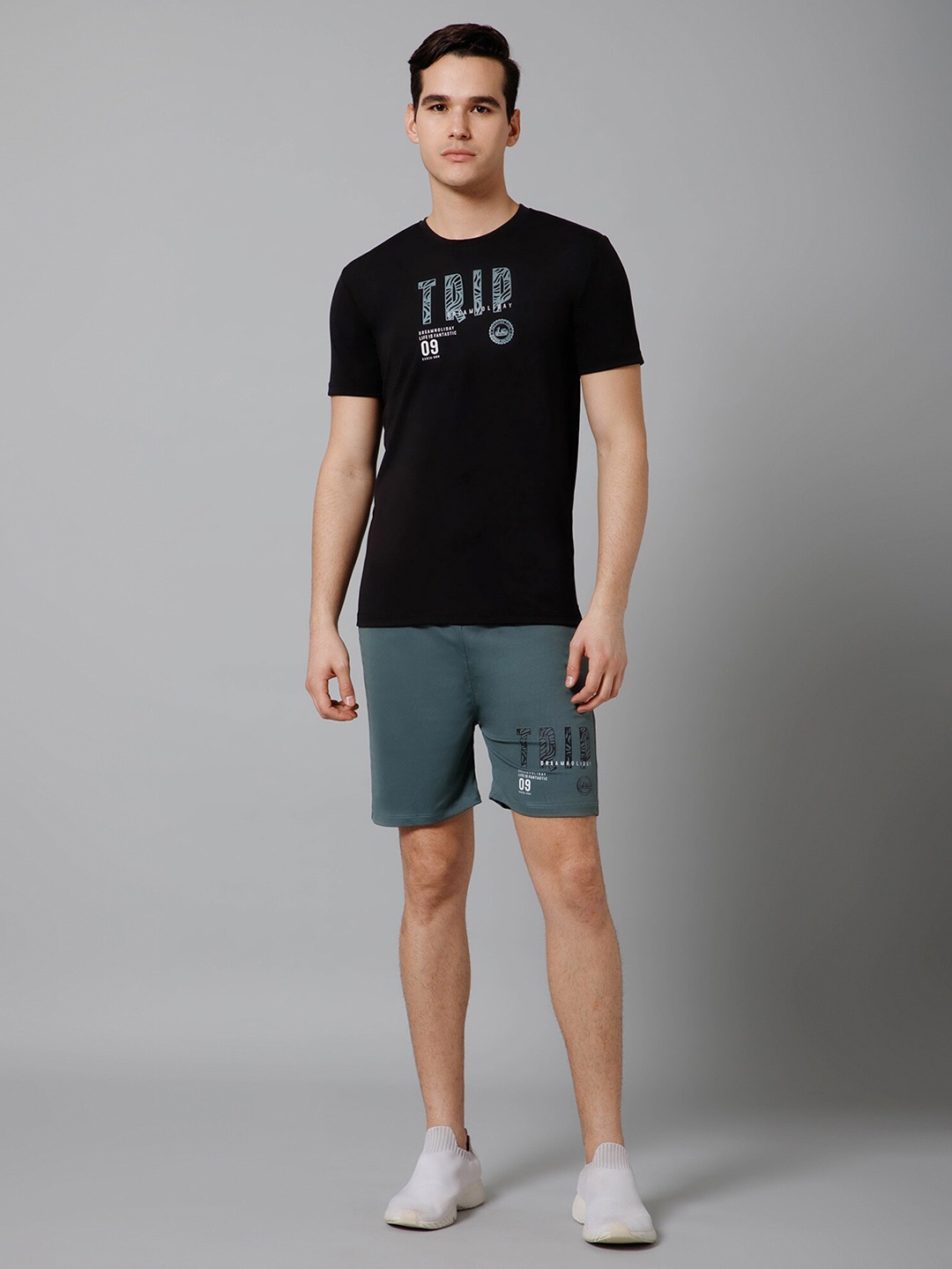 

DANZA-SON Printed Sports Tracksuits, Black