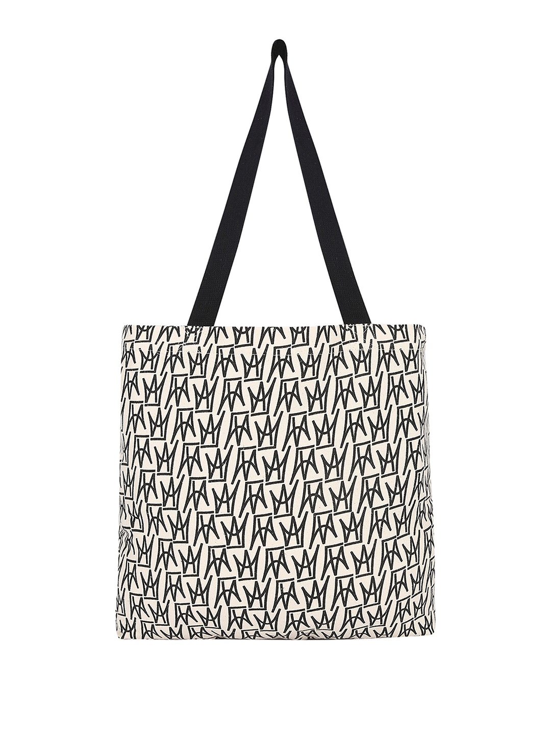 

Accessorize London Geometric Printed Cotton Shoulder Bag, Cream