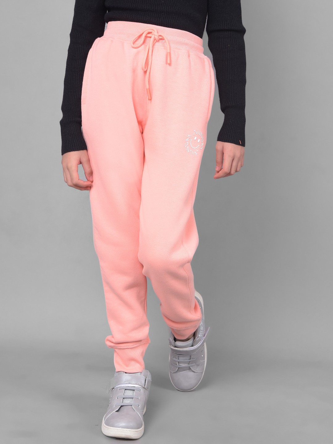

Crimsoune Club Girls Mid Rise Joggers, Pink
