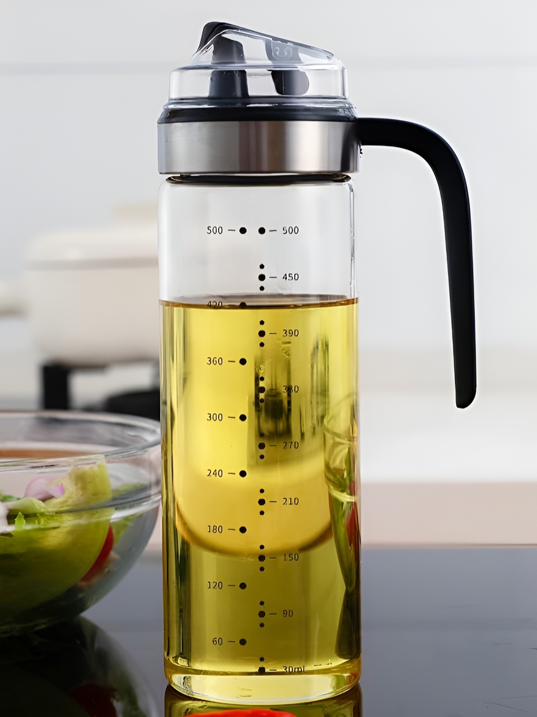 

Femora Transparent Glass Dishwasher Safe Oil Dispenser