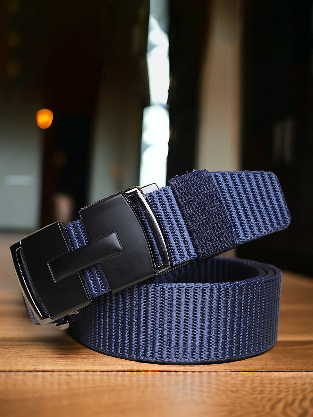 

Kastner Men Textured Canvas Belt, Blue
