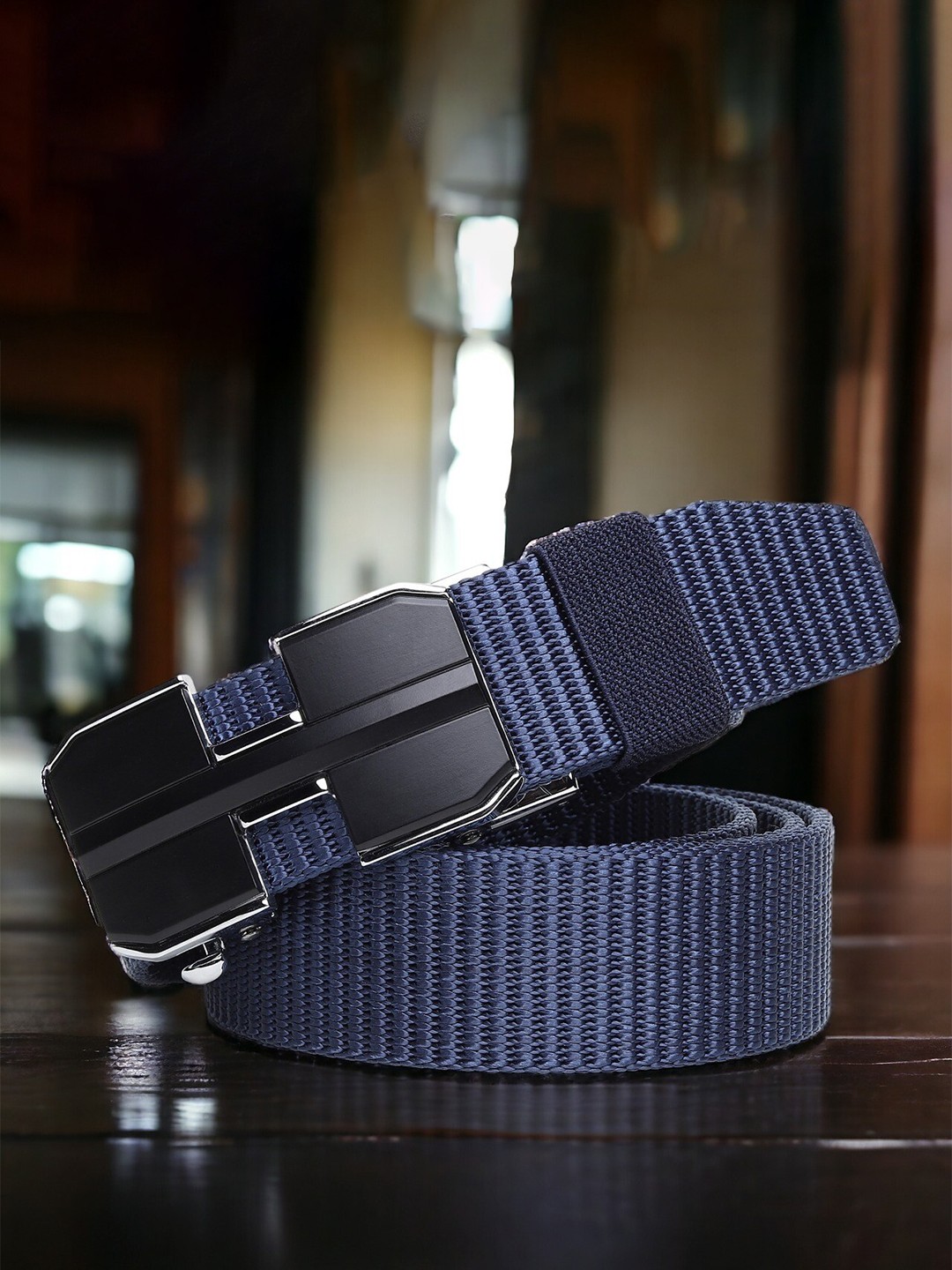 

Kastner Men Textured Canvas Belt, Blue