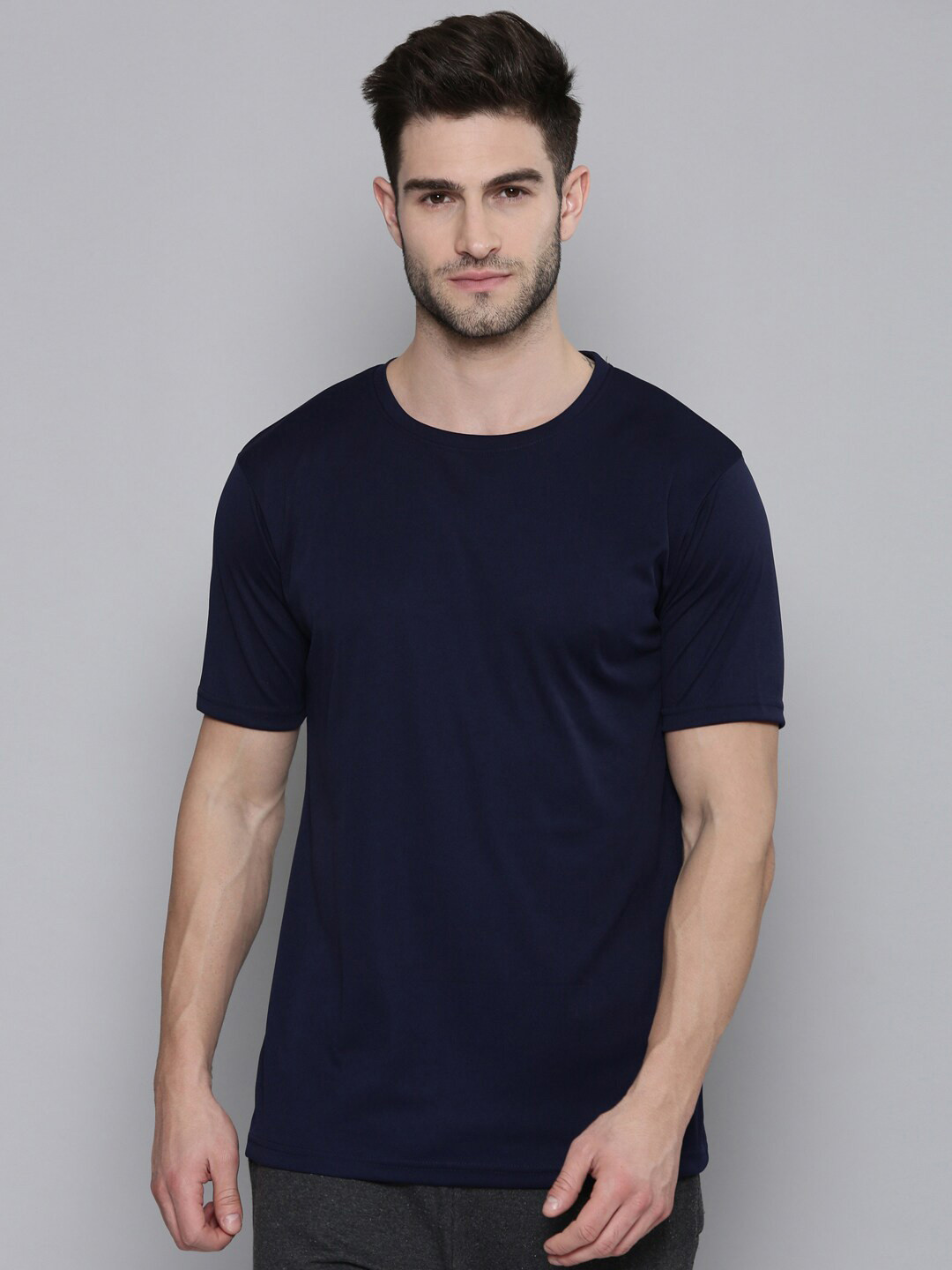 

SMARTEES Round Neck Short Sleeves Sports T-shirt, Navy blue