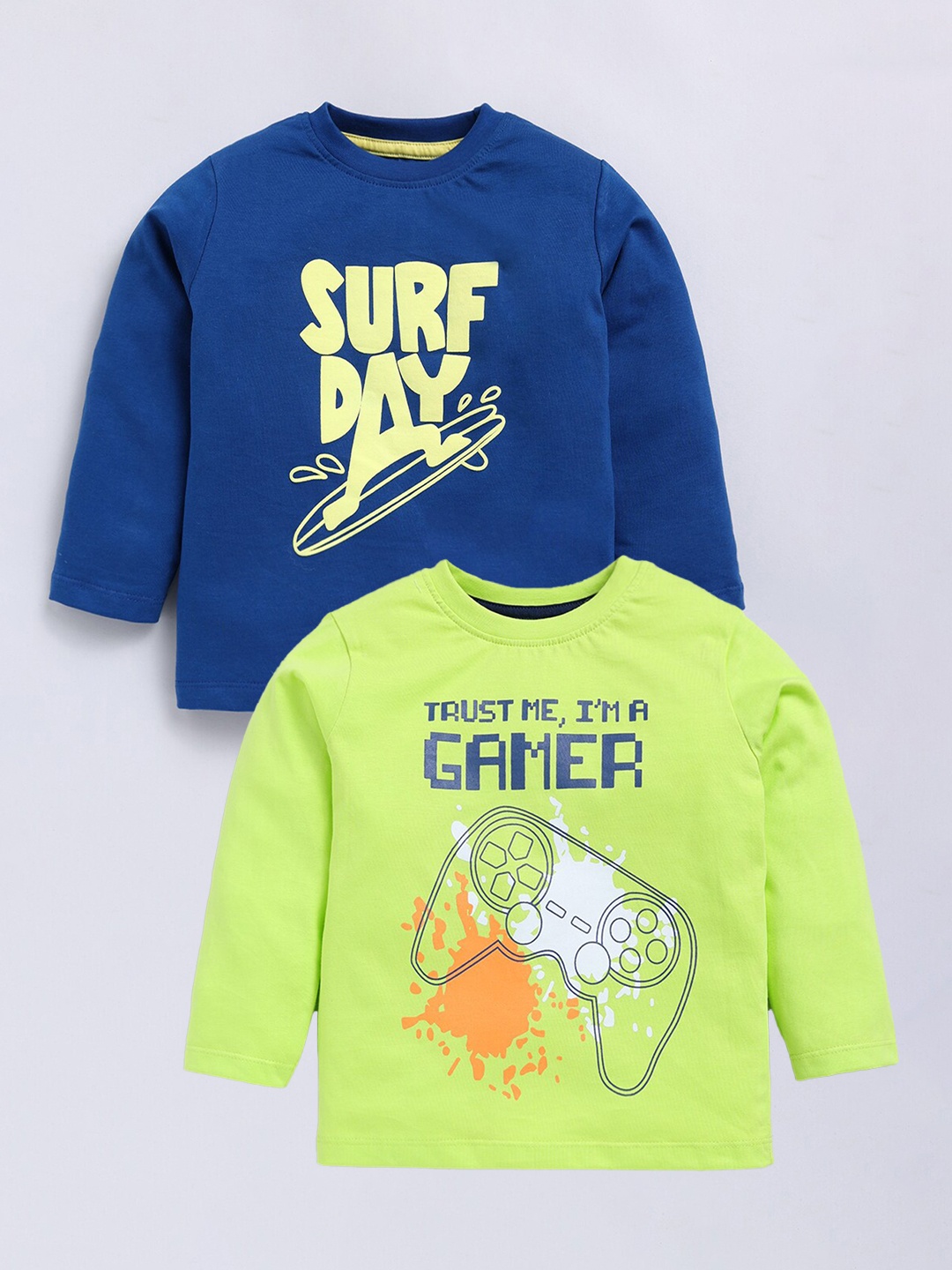 

Ginie Boys Multicoloured & Multicoloured Printed T-shirt, Multi